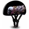 Daytona Helmets D6-SKW ‘Skull Cap’ With Skull Wings Half Face Helmet