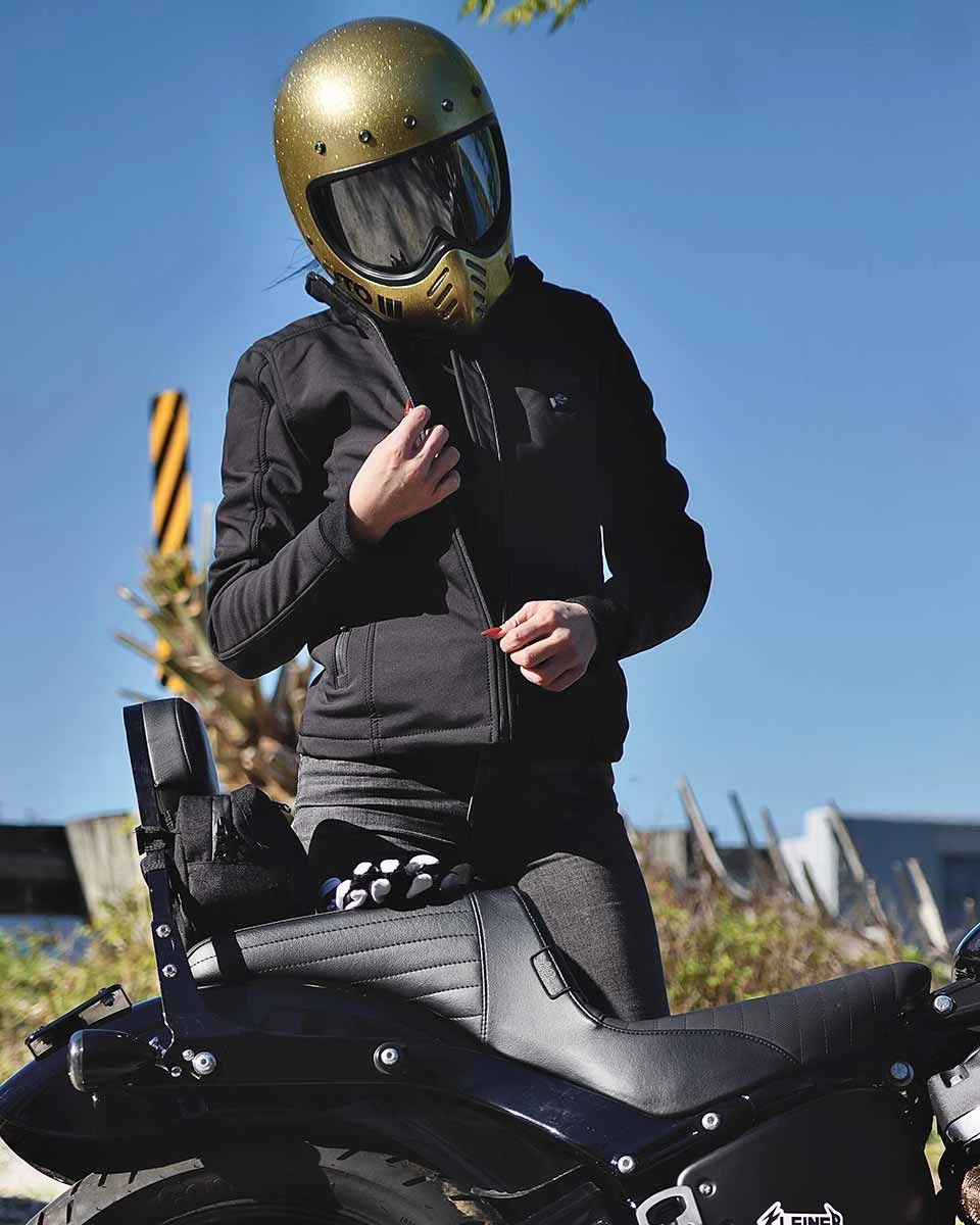 Nexgen Heat MPL2717DUAL Women's Black 'Heated' Zipper Front Hoodie (Battery Pack Included) Motorcycle Jackets