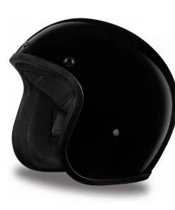 Daytona Helmets DC1-A ‘Cruiser’ HI-Gloss Black ¾ Open Face Helmet