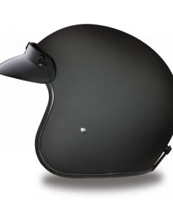 Daytona Helmets DC1-B ‘Cruiser’ Dull Black ¾ Open Face Helmet