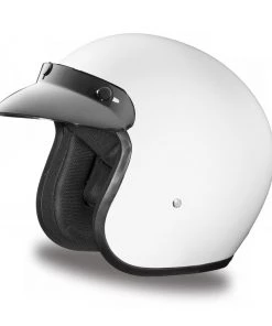 Daytona Helmets DC1-C ‘Cruiser’ HI-Gloss White ¾ Open Face Helmet