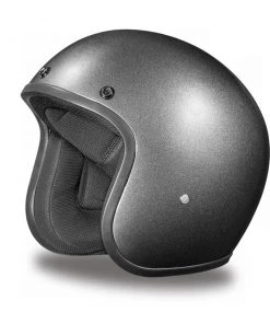 Daytona Helmets DC1-GM ‘Cruiser’ Gun Metal Grey Metallic ¾ Open Face Helmet