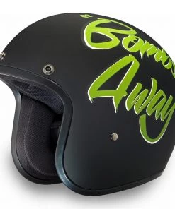 Daytona Helmets DC7-BA ‘Cruiser’ Bombs Away Dull Black ¾ Open Face Helmet Riding Gear