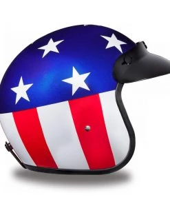 Daytona Helmets DC6-CA ‘Cruiser’ Captain Americal ¾ Open Face Helmet Riding Gear