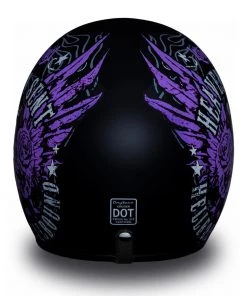 Riding Gear Daytona Helmets DC6-HS ‘Cruiser’ Heaven Sent Dull Black ¾ Open Face Helmet