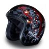Daytona Helmets DC6-J ‘Cruiser’ Joker Gloss Black ¾ Open Face Helmet Riding Gear