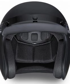 Riding Gear Daytona Helmets DC6-L ‘Cruiser’ Love It Dull Black ¾ Open Face Helmet