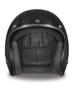 Daytona Helmets DC7-A ‘Cruiser’ Black Metal Flake ¾ Open Face Helmet