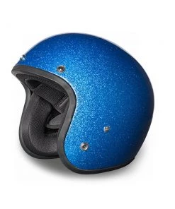 Riding Gear Daytona Helmets DC7-BL ‘Cruiser’ Blue Metal Flake ¾ Open Face Helmet