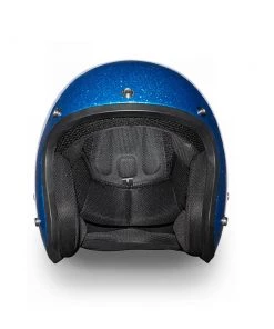 Riding Gear Daytona Helmets DC7-BL ‘Cruiser’ Blue Metal Flake ¾ Open Face Helmet