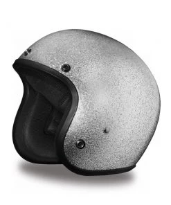 Daytona Helmets DC7-S ‘Cruiser’ Silver Metal Flake ¾ Open Face Helmet