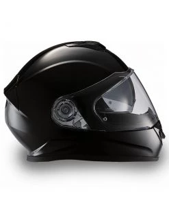 Daytona Helmets DE1-A ‘Detour’ Hi-Gloss Black Full-Face Helmet With Drop Down Shield Riding Gear