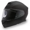 Daytona Helmets DE1-B ‘Detour’ Dull Black Full-Face Helmet With Drop Down Shield