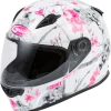 Gmax 72-5708 FF-49 'Blossom' Full-Face Helmet White/Pink/Grey Riding Gear