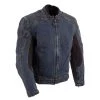 Biker's Edge Bikers Edge DM1991 Men's Blue ‘Armored And Vented’ Denim Racing Jacket Motorcycle Jackets