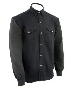 NexGen DM2222 Men's Black Long Sleeve Button Shirt Riding Gear