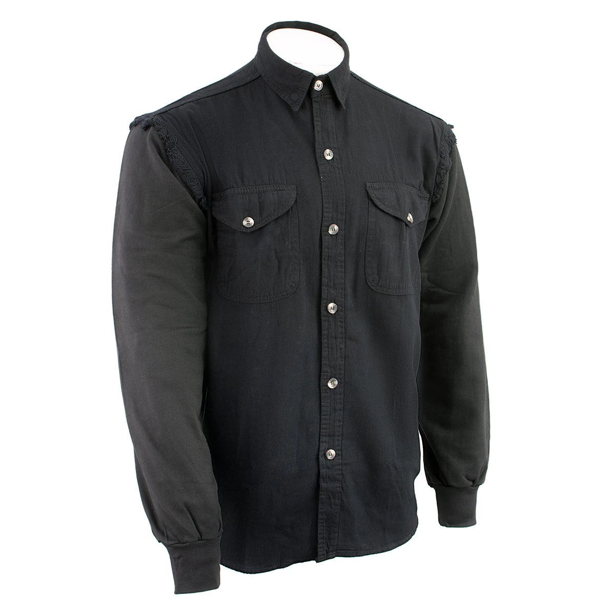 NexGen DM2222 Men's Black Long Sleeve Button Shirt Riding Gear