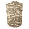 Milwaukee Leather DM4009 Men's Sand Camo Lightweight Sleeveless Denim Shirt Sleveless Denim Shirts