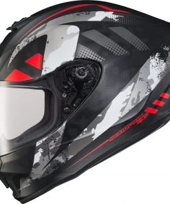 Scorpion Exo 75-1170 EXO-R420 'Distiller' Full-Face Helmet Black/Red Riding Gear