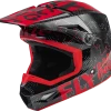 Fly Racing 73-3490 Youth Kinetic Scan Helmet Black/Red