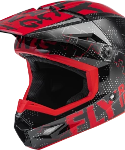 Fly Racing 73-3490 Youth Kinetic Scan Helmet Black/Red