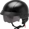 Riding Gear Gmax 72-6500 HH-75 Half Helmet Black