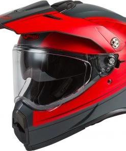 Gmax 72-4515 AT-21'Adventure Raley' Helmet Matte Grey/Red Riding Gear