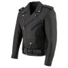 Event Leather EL5411 Men's Black Classic Side Lace Motorcycle Leather Jacket