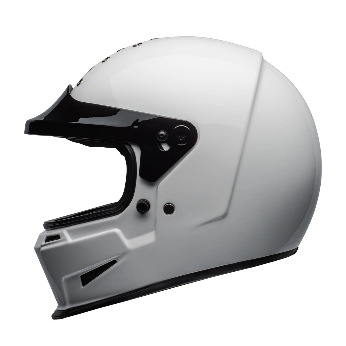 Bell Helmets Riding Gear Bell Eliminator 'Born From Auto, Built For The Street' Full Face Gloss White Helmet