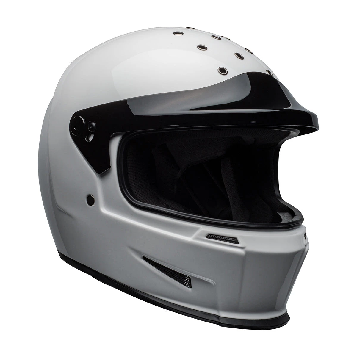 Bell Helmets Riding Gear Bell Eliminator 'Born From Auto, Built For The Street' Full Face Gloss White Helmet