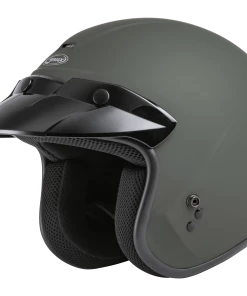 Riding Gear Gmax 72-5360 OF-2 Open-Face Helmet Matte Green