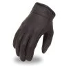 Riding Gear First Manufacturing FI132GEL Men’s Black Leather Cruising Gloves With Gel Palm