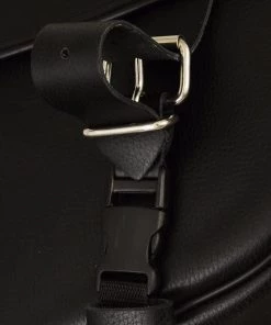 Riding Gear First Manufacturing FIBAG8009 Black Leather Mountable Motorcycle Saddlebags