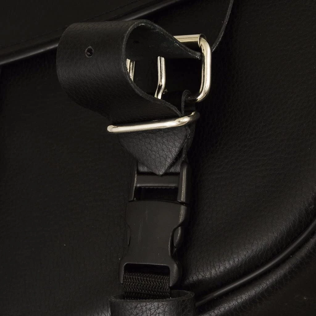 Riding Gear First Manufacturing FIBAG8009 Black Leather Mountable Motorcycle Saddlebags