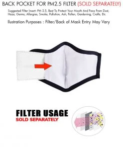 Milwaukee Performance Riding Gear Milwaukee Leather (Multi-Pack) MP7924FM Ladies'Black And Purple' 100 % Cotton Protective Face Mask With Optional Filter Pocket