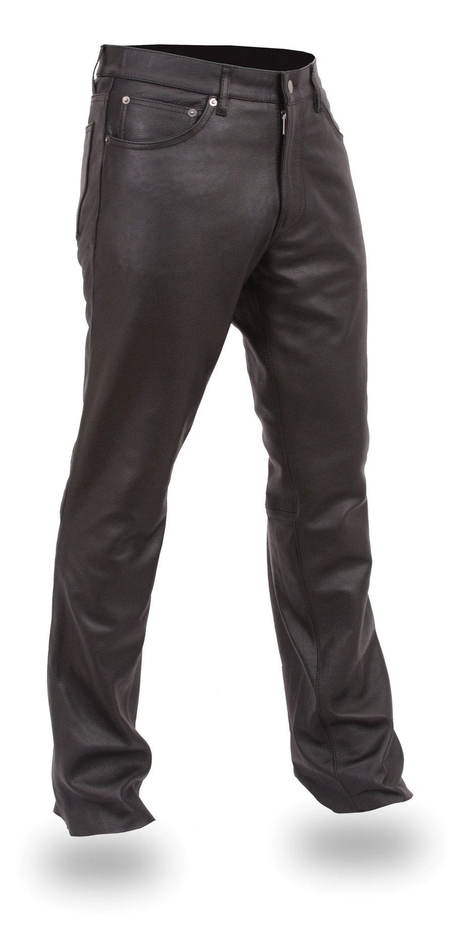 Motorcycle Pants & Chaps First Manufacturing FIM833CFD Men's ‘Commander’ Black Motorcycle Leather Pants
