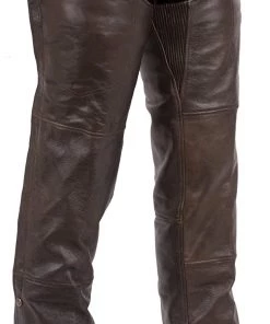 Motorcycle Pants & Chaps First Manufacturing FIM840CRT Brown Unisex Double Deep Pocket Thermal Chaps
