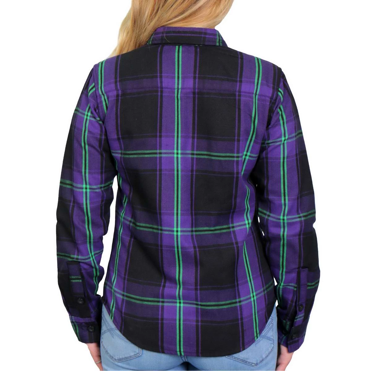 Flannel Shirts Hot Leathers FLL3006 Ladies 'Voodoo' Flannel Long Sleeve Shirt