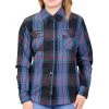 Hot Leathers FLL3007 Ladies 'Long Live The King' Flannel Shirt Flannel Shirts