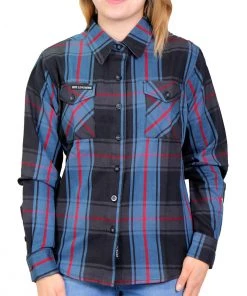 Hot Leathers FLL3007 Ladies 'Long Live The King' Flannel Shirt Flannel Shirts