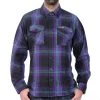 Hot Leathers FLM2011 Men's 'Voodoo' Flannel Long Sleeve Shirt Riding Gear