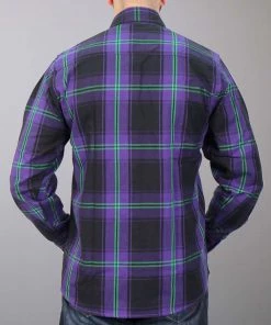 Hot Leathers FLM2011 Men's 'Voodoo' Flannel Long Sleeve Shirt Riding Gear