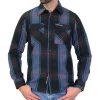 Riding Gear Hot Leathers FLM2012 Men's 'Long Sleeve The King' Flannel Long Sleeve Shirt