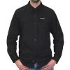 Hot Leathers FLM2024 Men's 'Solid Black' Flannel Long Sleeve Shirt Riding Gear