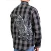 Hot Leathers FLM2102 Men's 'Tribal Eagle' Flannel Long Sleeve Shirt Riding Gear
