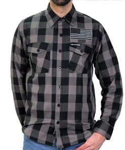 Hot Leathers FLM2102 Men's 'Tribal Eagle' Flannel Long Sleeve Shirt Riding Gear