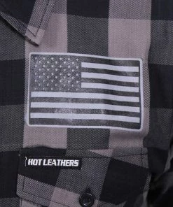 Hot Leathers FLM2102 Men's'Tribal Eagle' Flannel Long Sleeve Shirt Riding Gear