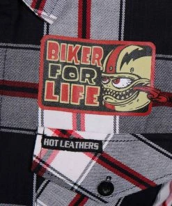 Hot Leathers FLM2104 Men's'Bobber Monster' Flannel Long Sleeve Shirt