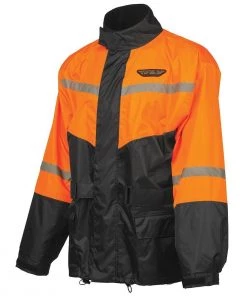 Fly Racing Men's 2-Piece Black/Orange Rain Suit