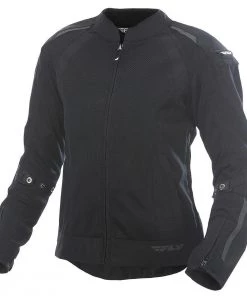 Motorcycle Jackets Fly Racing Coolpro Women's Black Mesh Jacket With Armor